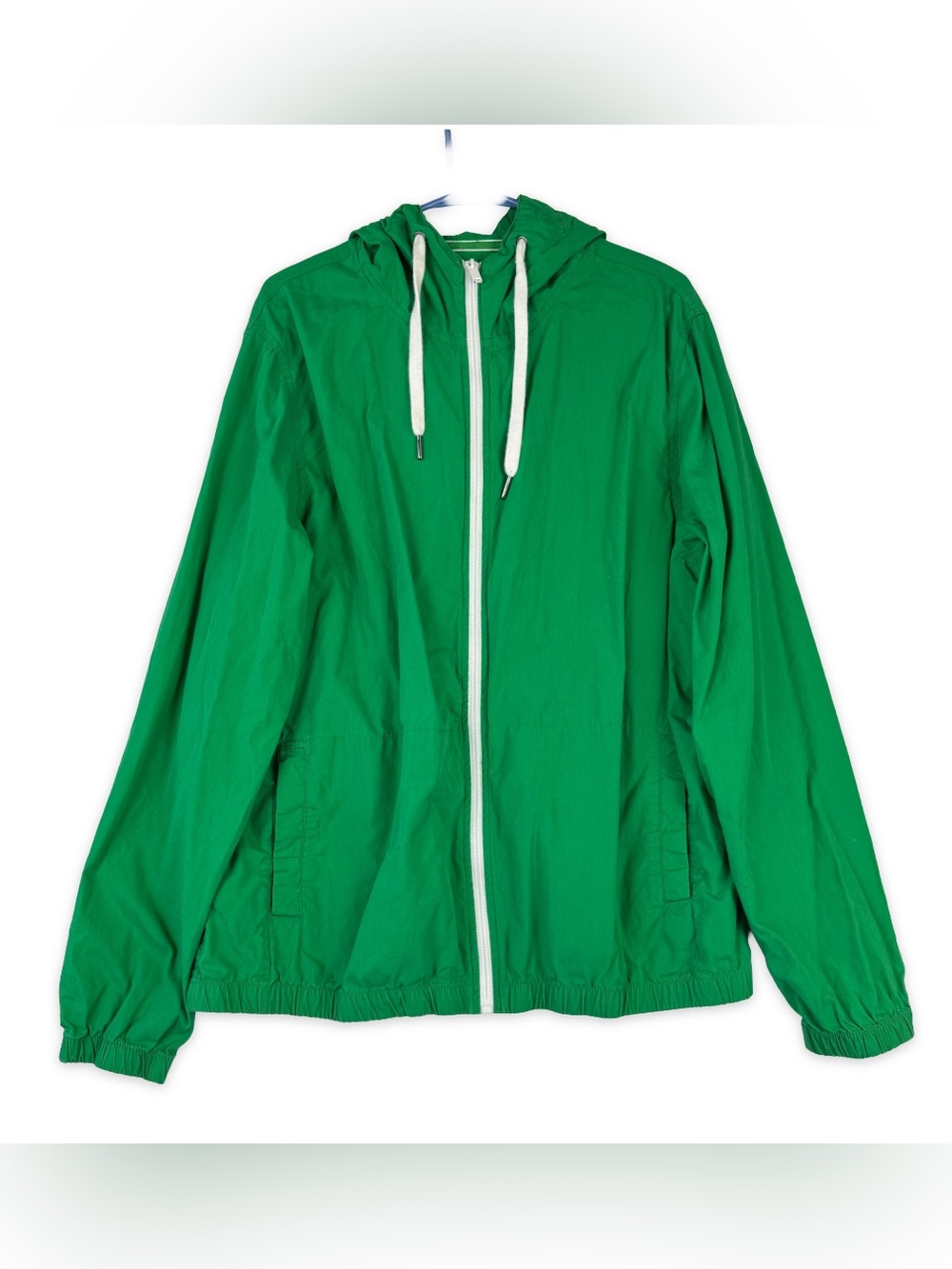 Denim & Flower Ricky Singh Full Zip Jacket Mens XL Green Pockets Hooded